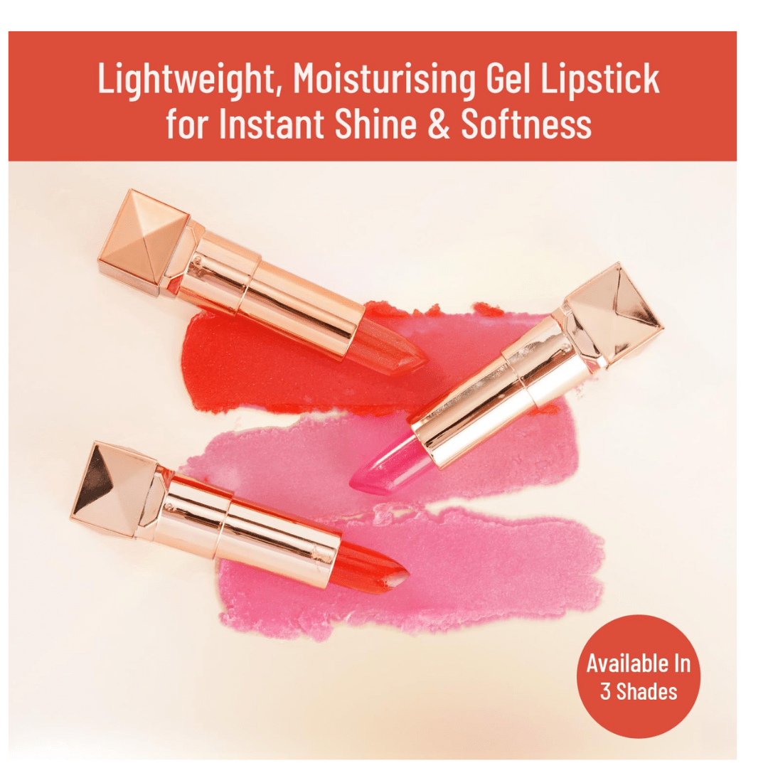 sblipstick - Swiss Beauty Glitter Color Change Gel Lipstick | Moisturising | Glossy Finish | Gives a Natural Colour | Lightweight | Shade - 01, 3.6gm - Looknstyle