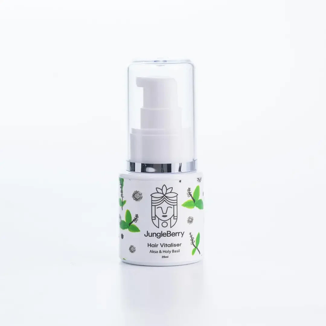JUNGLE BERRY  Aksa & Holy Basil Hair Vitalising | Baheda & Bhringraj Nourish Scalp & Boost Hair Growth | 25 ml