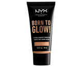 NYX PROFESSIONAL MAKEUP Born To Glow Naturally Radiant Foundation, Medium Coverage - Medium Olive