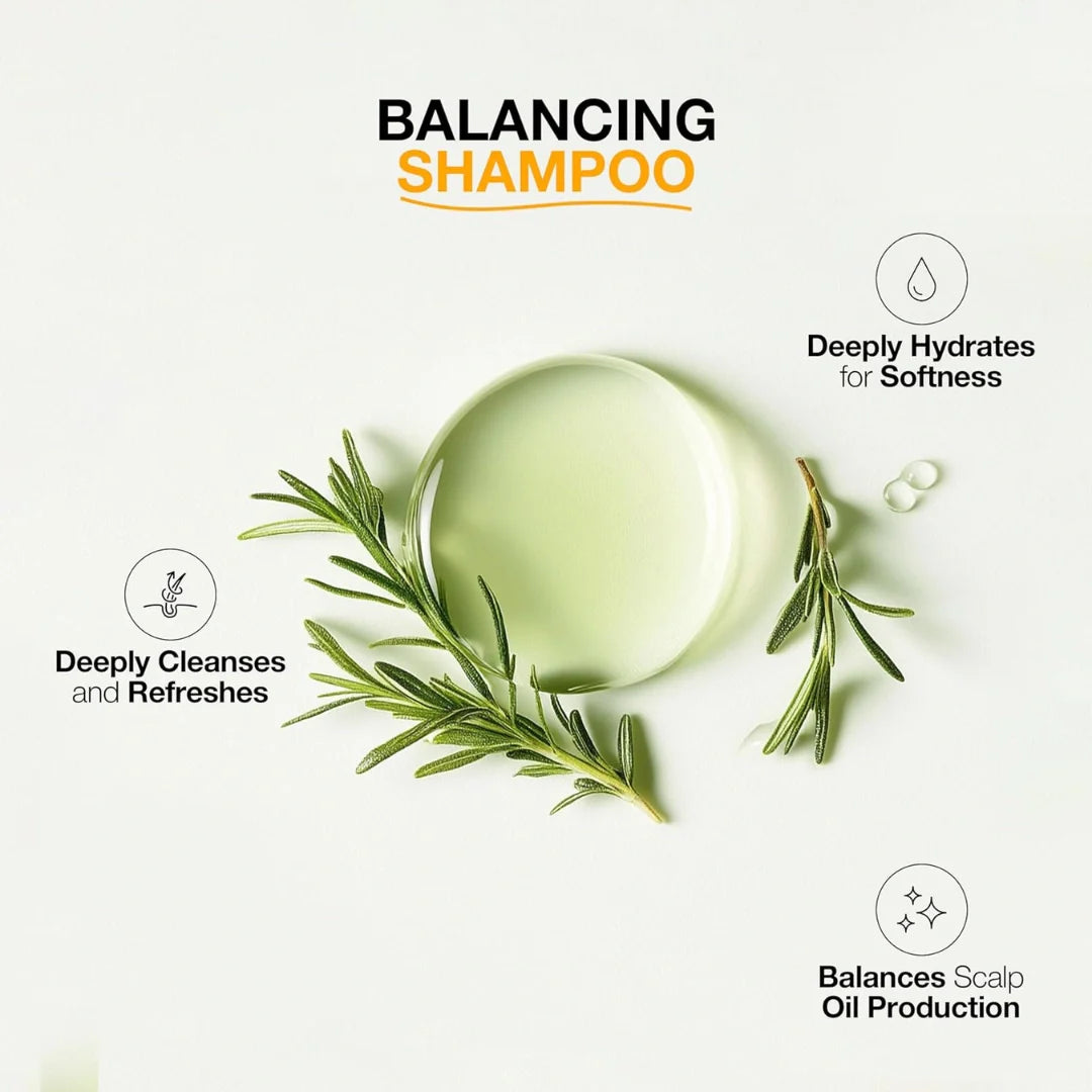 GK Hair Global Keratin Balancing Shampoo 300ml For Oily Hair And Scalp Restores Scalp pH Level - Sulfate And Paraben Free