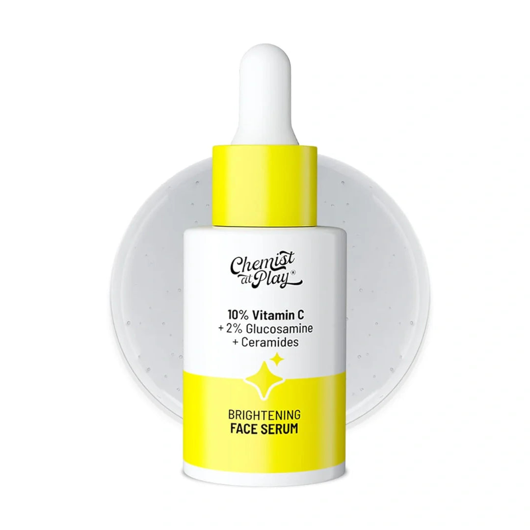 Chemist At Play 10% Vitamin C Face Serum| Brightens & Gives Glow |Fades Dark Spots |Treats Hyperpigmentation | For All Skin Types (30ml)