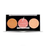 FACES CANADA Ultime Pro Face Palette - Fresh 01, 12g | 3 - in - 1 Bronzer + Highlighter + Blush | Lightweight Long Lasting Luminous Glow | Flawless Shimmer Finish | Silky Smooth Texture | Easy To Blend - Deals999