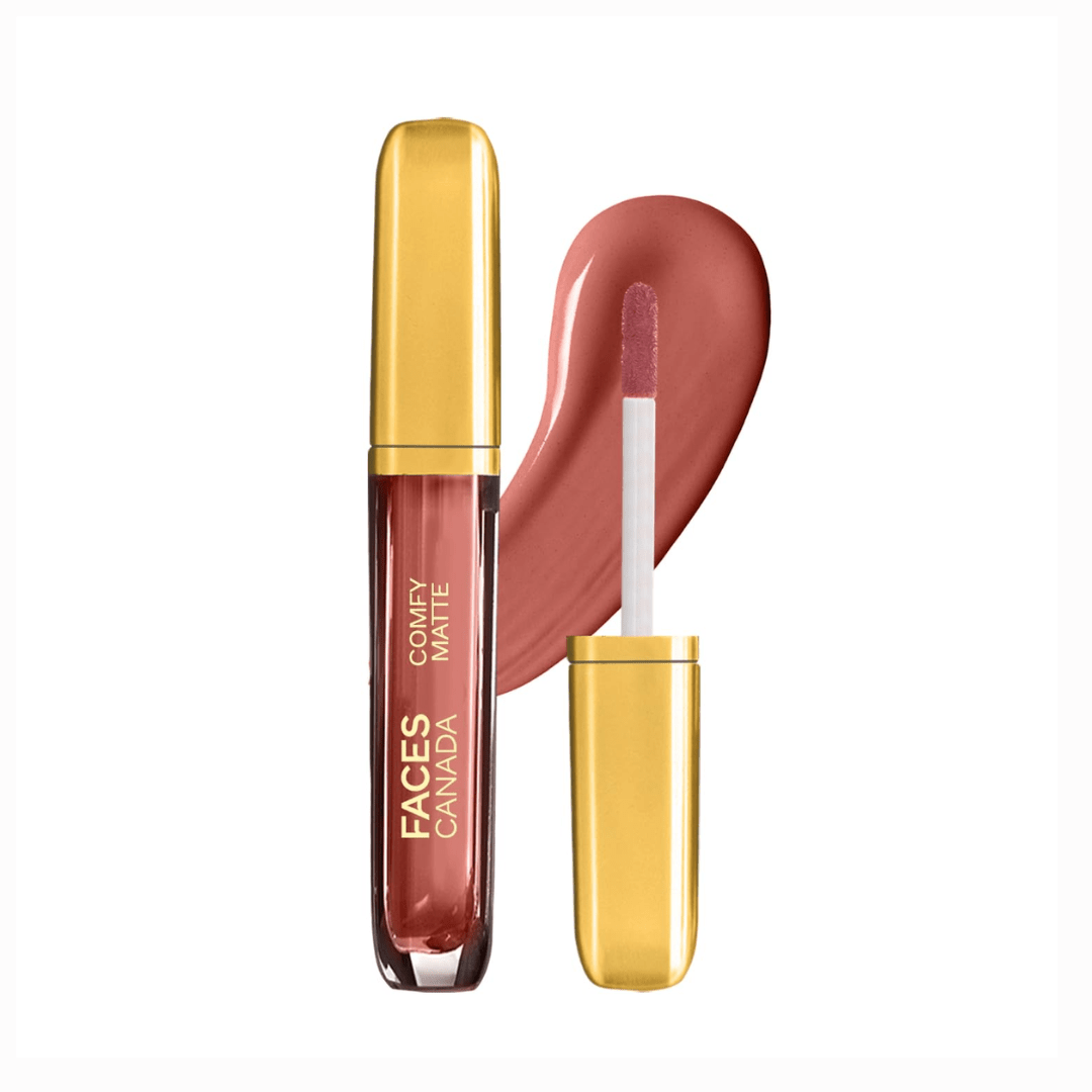 FACESCANADA Comfy Matte Liquid Lipstick - Lost In Memory 24, 3.8 ml | Comfortable 10HR Longstay | Intense Matte Color | Almond Oil & Vitamin E Infused | Super Smooth | No Dryness | No Alcohol - Deals999