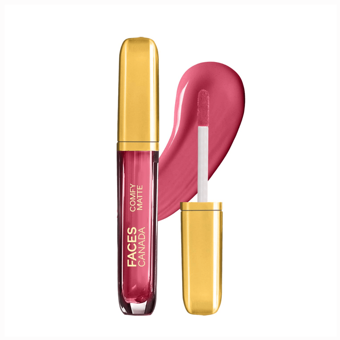 FACESCANADA Comfy Matte Liquid Lipstick - Lost In Memory 24, 3.8 ml | Comfortable 10HR Longstay | Intense Matte Color | Almond Oil & Vitamin E Infused | Super Smooth | No Dryness | No Alcohol - Deals999