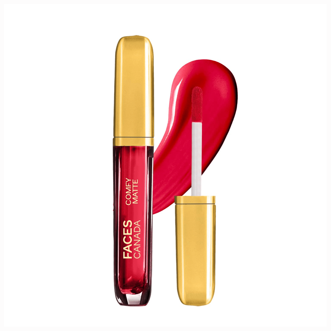 FACESCANADA Comfy Matte Liquid Lipstick - Lost In Memory 24, 3.8 ml | Comfortable 10HR Longstay | Intense Matte Color | Almond Oil & Vitamin E Infused | Super Smooth | No Dryness | No Alcohol - Deals999
