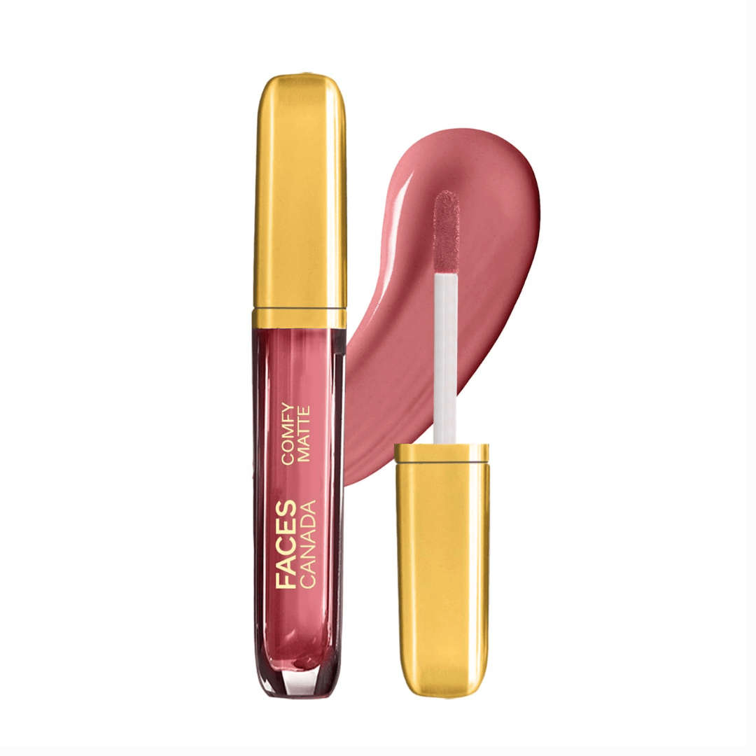 FACESCANADA Comfy Matte Liquid Lipstick - Lost In Memory 24, 3.8 ml | Comfortable 10HR Longstay | Intense Matte Color | Almond Oil & Vitamin E Infused | Super Smooth | No Dryness | No Alcohol - Deals999