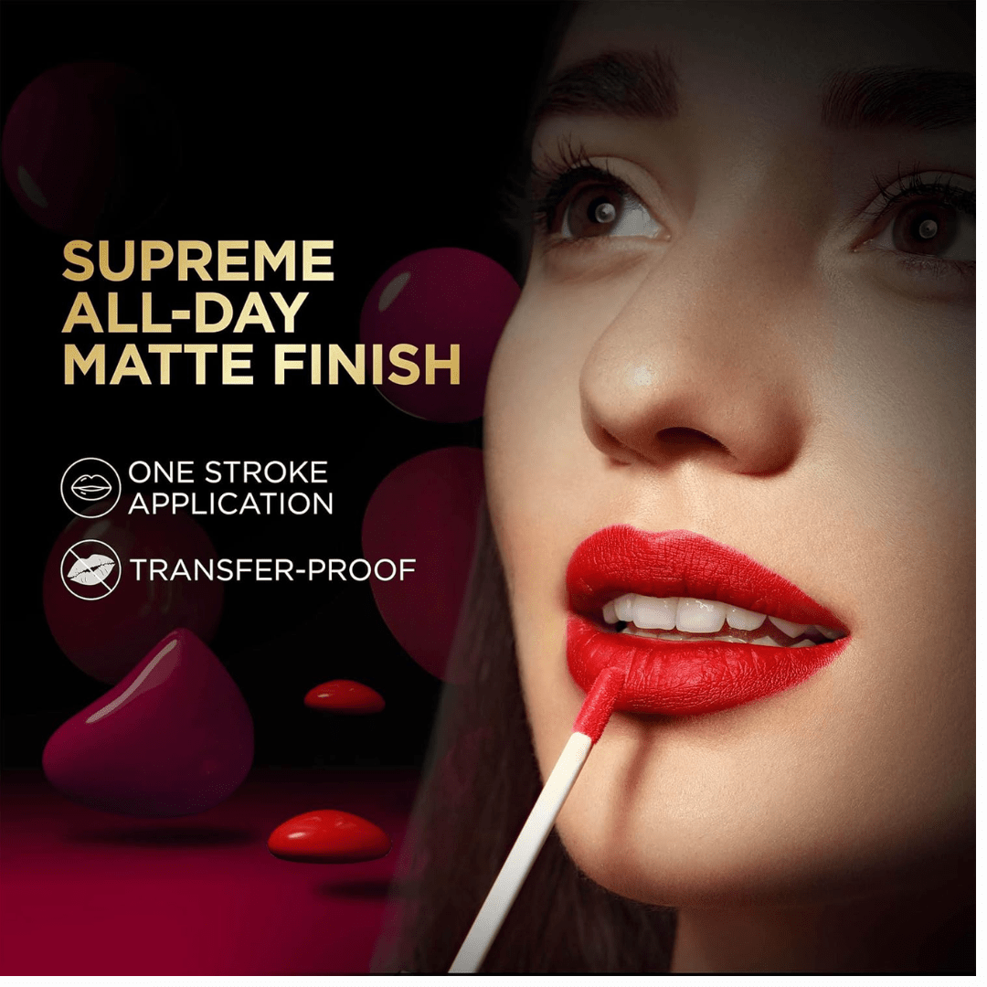 FACESCANADA Comfy Matte Liquid Lipstick - Lost In Memory 24, 3.8 ml | Comfortable 10HR Longstay | Intense Matte Color | Almond Oil & Vitamin E Infused | Super Smooth | No Dryness | No Alcohol - Deals999