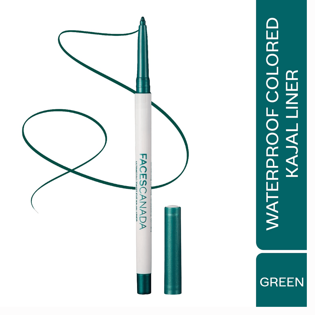 fckajal-3 - FACESCANADA Ultime Pro Twist Eye Metallic Kajal Liner stick|High Impact Intense Color In 1 Stroke|24Hr Long Stay|Matte Finish|Soft Texture|Waterproof&Smudgeproof|Made With Carnauba Wax - Looknstyle