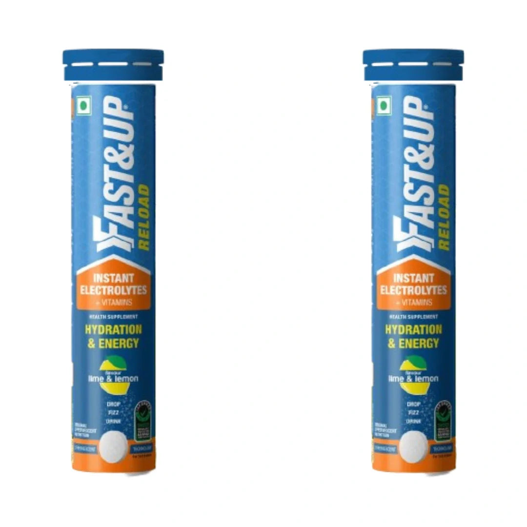Fast&Up Reload (5 Litres) Low Sugar energy drink for Instant Hydration- 20 (pack of 2)