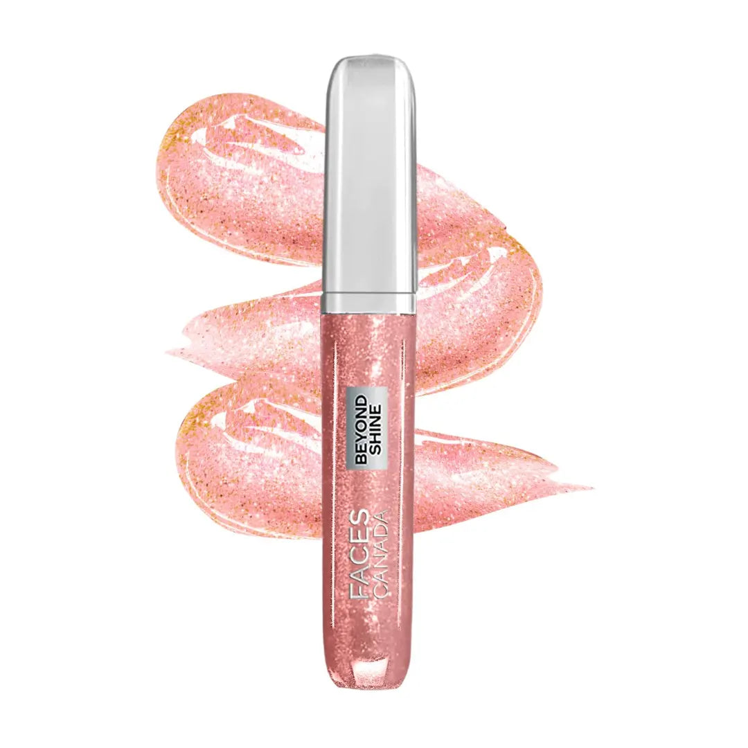 FACESCANADA Beyond Shine Lip Gloss - Twinster, 3ml | Lightweight Non-Sticky Luxurious Texture For Glossy Lips | Instant Shine | Fuller, Supple & Plump Lips | Macadamia Oil For Hydration