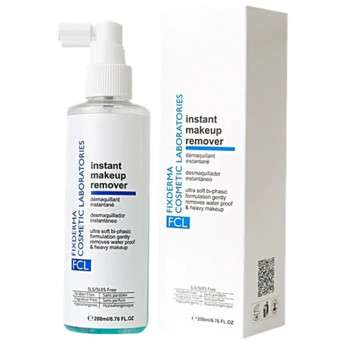 fcl remover - Fixderma Cosmetic Laboratories Instant Makeup Remover - Removes Waterproof Makeup, Hydrates Skin, 200 ml - Looknstyle