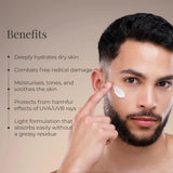 Forest Essentials Hydrating Facial Moisturiser Sandalwood & Orange Peel with SPF 30 PA++ | Ayurvedic Moisturiser for Normal to Dry Skin | Hydrating Daily Face Lotion with Sun Protection