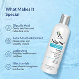  - Fixderma Nigrifix Exfoliating Body Wash with 5% Actives (Lactic Acid, Glycolic Acid, Niacinamide Acid & Vitamin E) | Gentle Exfoliating Shower Gel | Improves Skin Tone | Body Wash Shower Gel - 200ml - Looknstyle