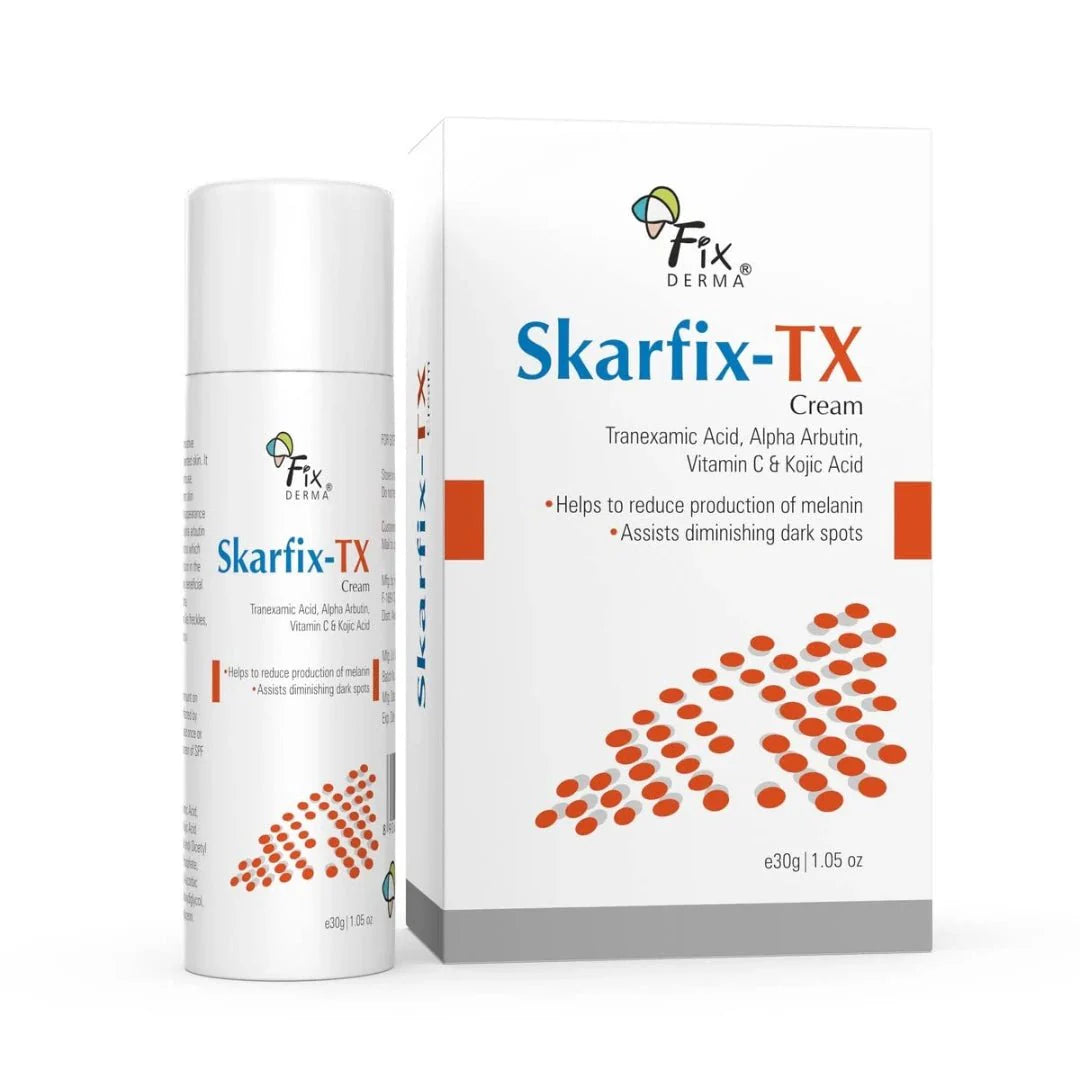 Fixderma Tranexamic Acid + 2% Kojic Acid + 1% Arbutin SKARFIX - TX Face Cream | Pigmentation Removal Cream | Kojic Acid Cream | Uneven Skin Tone - 30 gm - Deals999