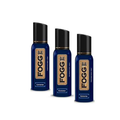 fog21 - Fogg Extreme Fragrance Body Spray 120ml, (Pack of 3) - for Men - Looknstyle