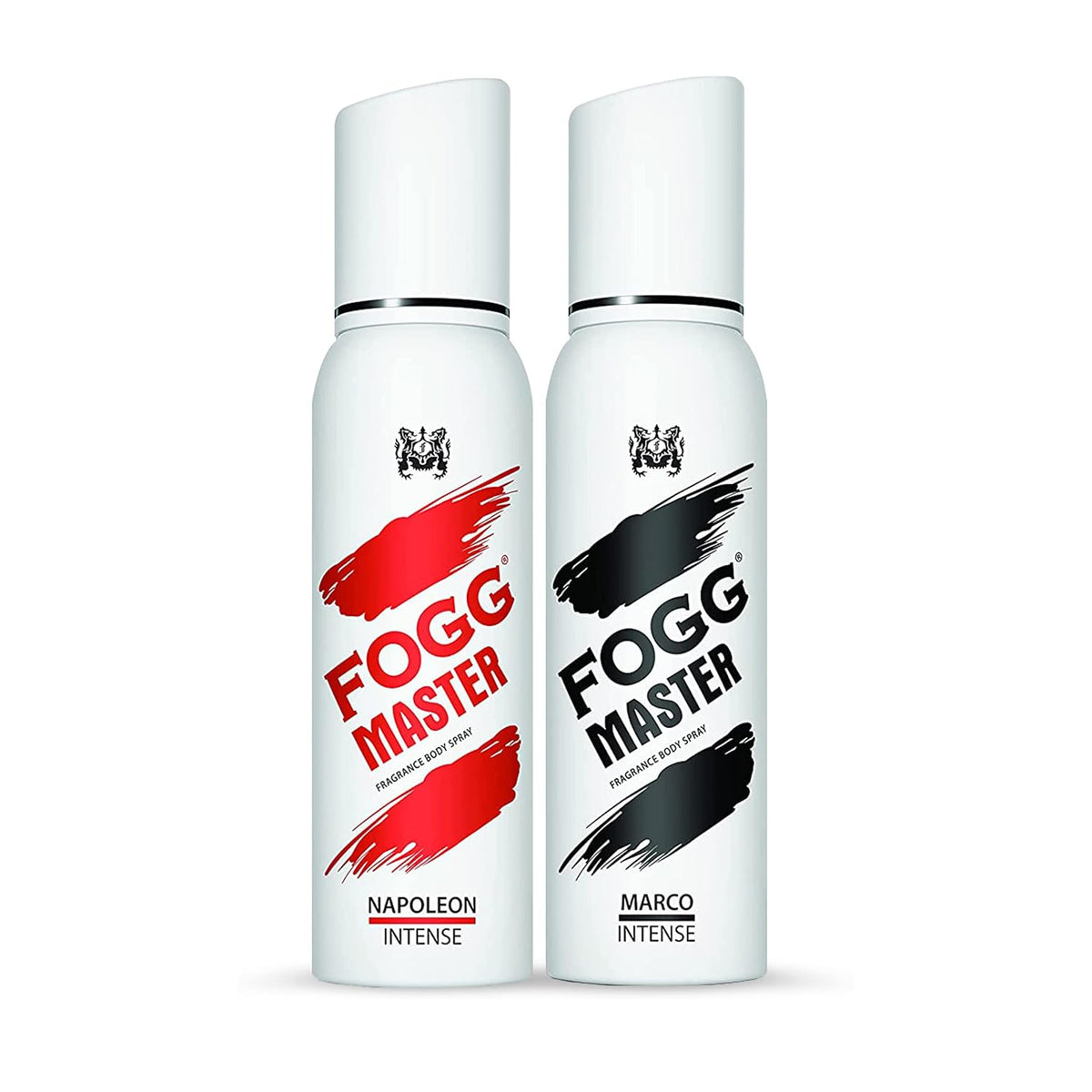 FOG25 - FOGG Master Fragrance Body Spray, Intense for Unisex, Pack of 2 (Marco + Napoleon) 240ml - Looknstyle