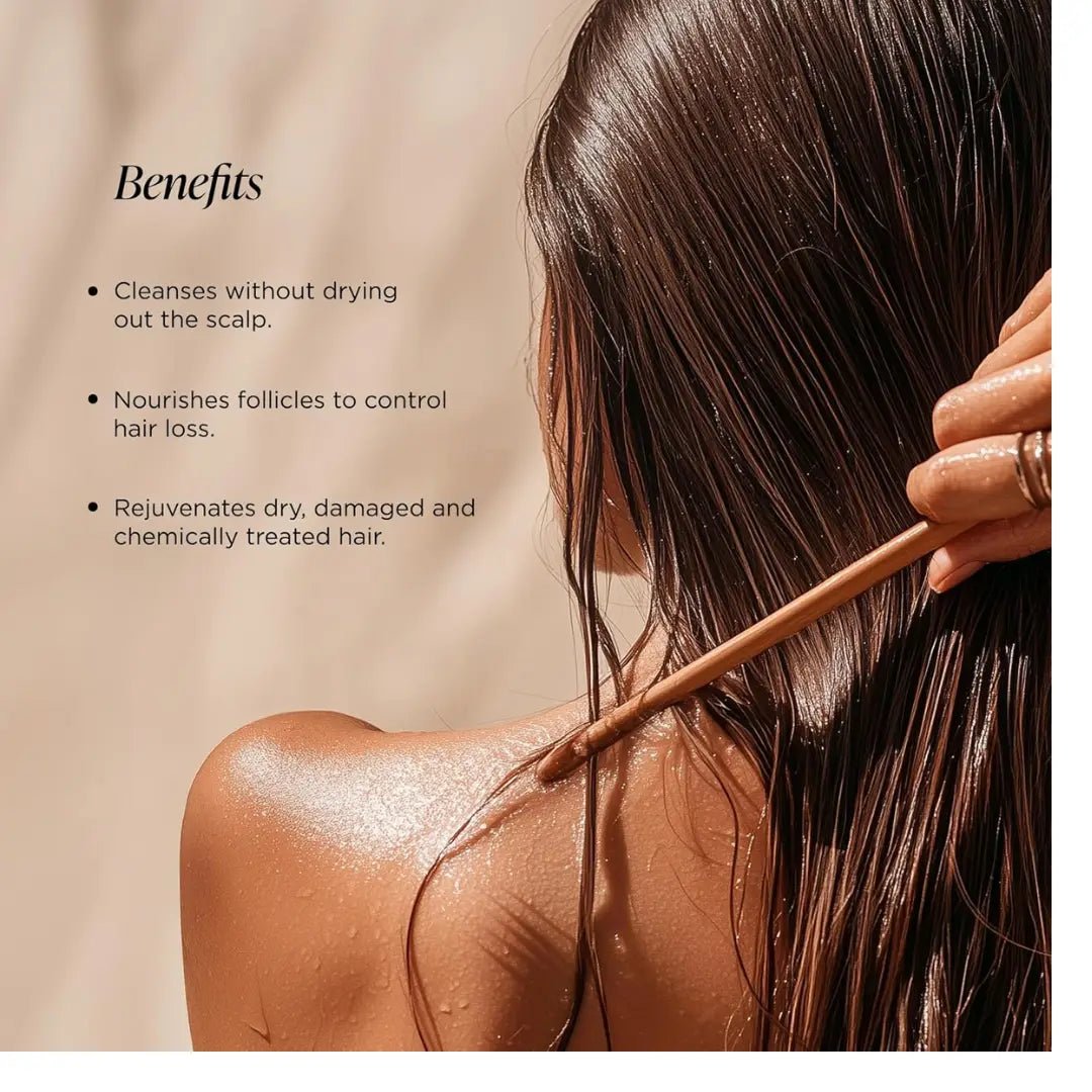  - Forest Essentials Ayurvedic Shampoo Japapatti & Brahmi | Natural Remedy for Hair Fall & Dry, Frizzy & Chemically Treated Hair | Sulphate Free - Looknstyle