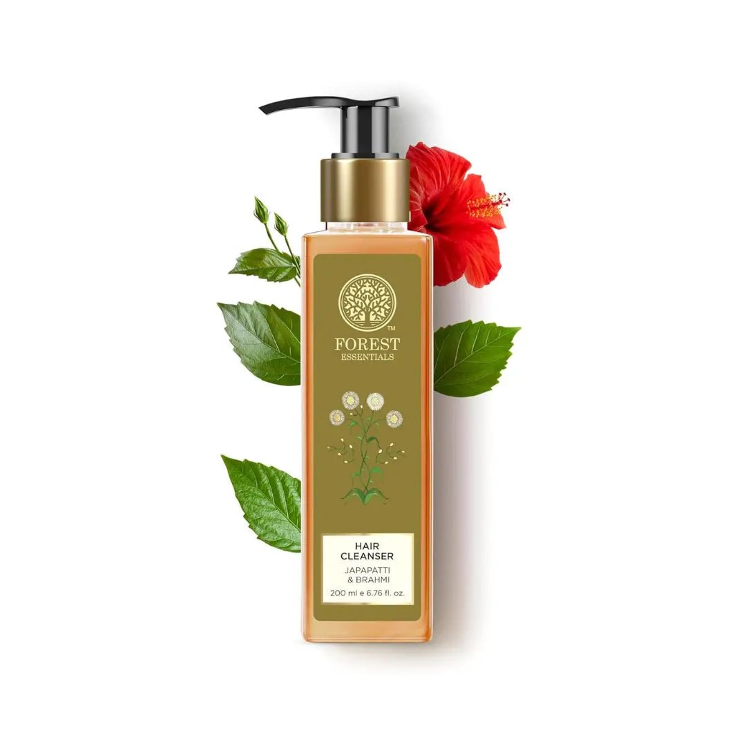  - Forest Essentials Ayurvedic Shampoo Japapatti & Brahmi | Natural Remedy for Hair Fall & Dry, Frizzy & Chemically Treated Hair | Sulphate Free - Looknstyle