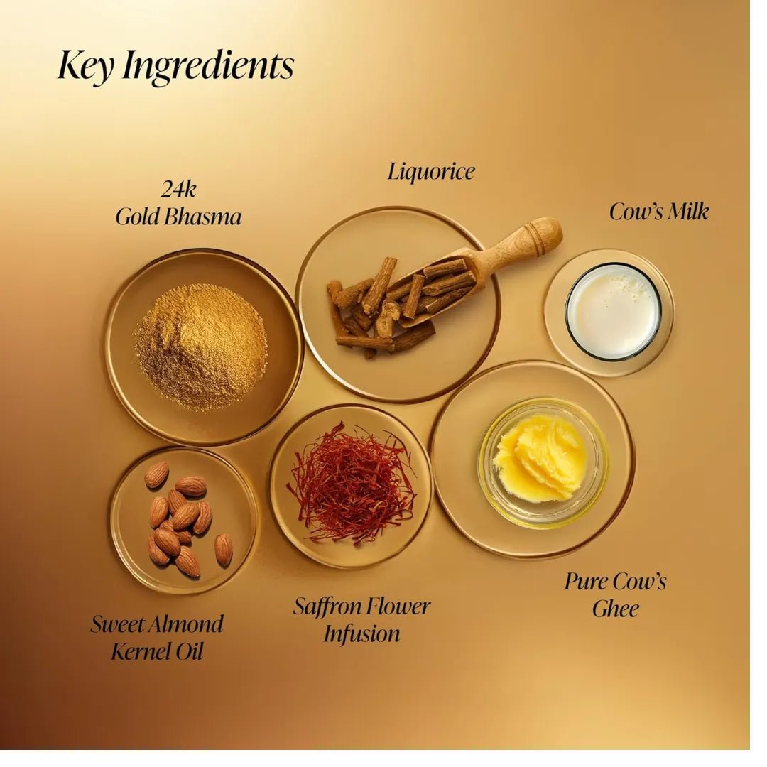 FORESTESSENTILA24KARATGOLDSERUM - Forest Essentials Soundarya Anti Ageing Serum with 24K Gold | Ayurvedic Face Serum for Clarity, Pigmentation, Firming & Toning the Skin | With Pure Gold. - Looknstyle