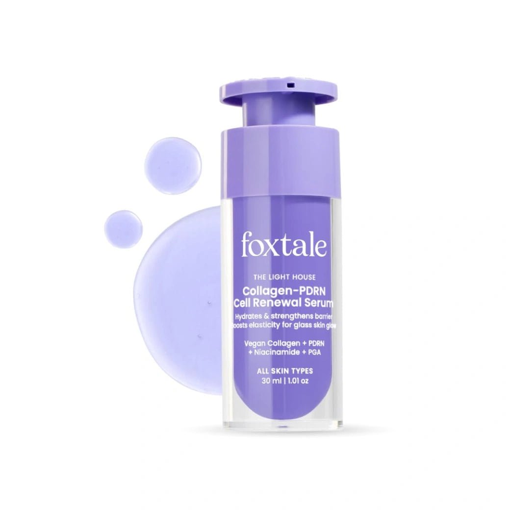 FOXSRM-Foxtale Collagen-PDRN Cell Renewal Serum | Collagen + PDRN + Niacinamide + Polyglutamic Acid | Boosts Cell Renewal, Firms & Plumps Skin, Deeply Hydrates & Strengthens Barrier for Smooth, Glass-Skin Glow | For All Skin Types | 30 ml-Looknstyle