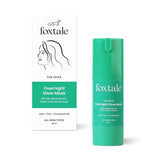 ftovrntmsk - Foxtale Overnight Glow Mask | 4% Glycolic Acid | 3% Lactic Acid |Reduces Blackheads, Whiteheads | 30 Second Salon like Brightening Facial for Glowing Skin | Men & Women - 30ml - Looknstyle