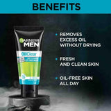 garndc - Garnier Men Oil Clear Clay D - Tox Deep Cleansing Icy Face Wash, 50gm (PACK OF 3) - Looknstyle