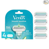 ve1 - Gillette Venus Hair Removal Razor Blades/Refills/Cartridges for Women - 4 Pieces (Aloe Vera Glidestrip) - Looknstyle