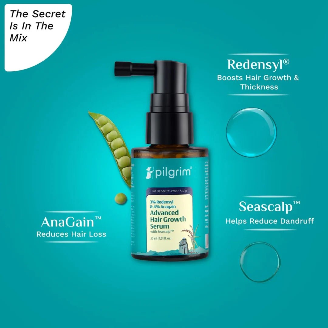plhgsrm - pilgrim 3% Redensyl & 4% Anagain ADVANCED HAIR GROWTH SERUM (30 ml) - Looknstyle