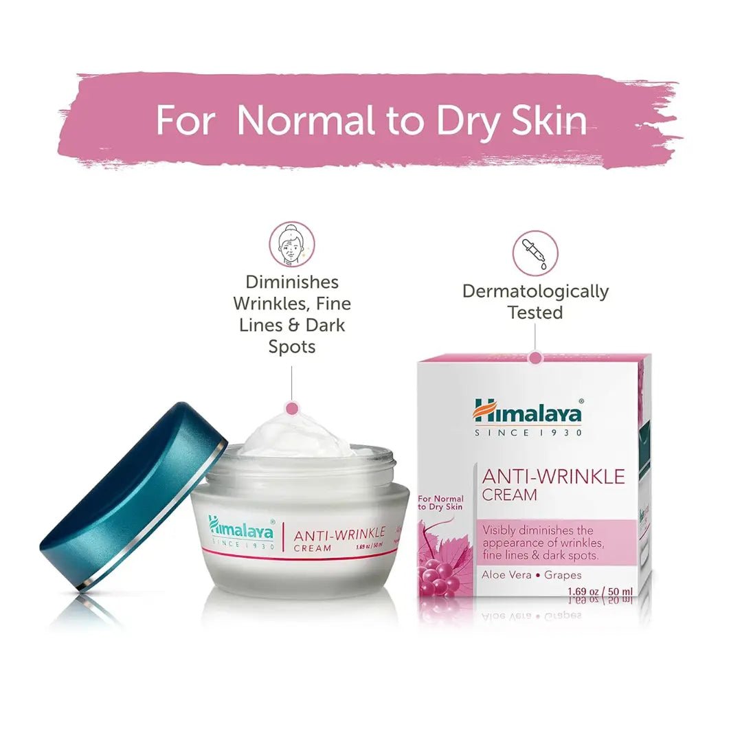 Himalaya Herbals Anti-Wrinkle Cream, 50g