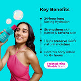 FXTBD - Hula Hoop HydraLock Body Wash by Foxtale | 24Hrs Hydration | Hyaluronic Acid + Cica Extract + Menthol | Cleanses, Hydrates, & Repairs Skin | 6+ hours Odor Protection + Fresh Aqua Scent | 250ml - Looknstyle
