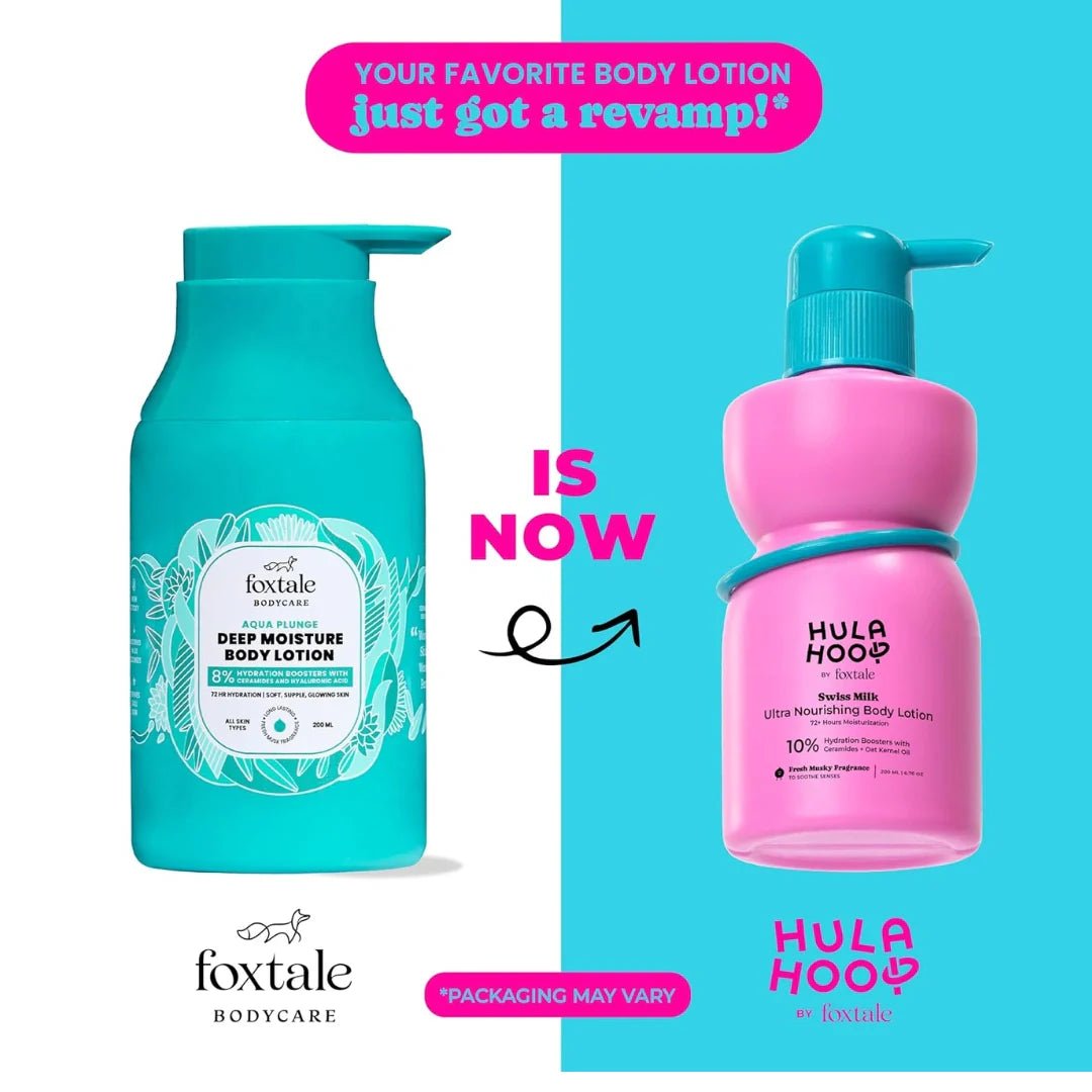 FXTLBD - Hula Hoop Ultra Nourishing Body Lotion by Foxtale | Ceramides + Pentavitin™ + Shea Butter | Deeply Hydrates, Repairs Skin Barrier & Softens Skin | Fast - Absorbing, Non - Greasy | 200ml - Looknstyle