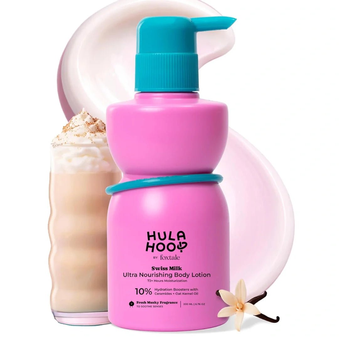 FXTLBD - Hula Hoop Ultra Nourishing Body Lotion by Foxtale | Ceramides + Pentavitin™ + Shea Butter | Deeply Hydrates, Repairs Skin Barrier & Softens Skin | Fast - Absorbing, Non - Greasy | 200ml - Looknstyle