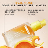 hypendoubleshotradiance-liftserum - Hyphen 18% Brightening + 20% Collagen Double Shot Face Serum | Double Serum with 11% Mandarin 5% Niacinamide 2% PGA & Bakuchiol | Brightening & Collagen Boost | Dark Spots & Melanin Reduction | All Skin Type - 50ml - Looknstyle