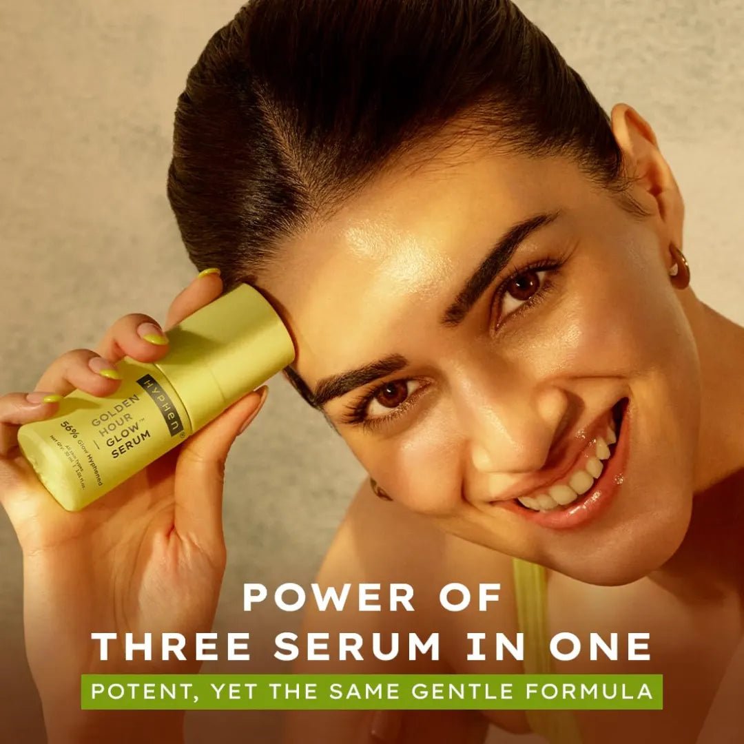 hyphengoldenhourglowserum - Hyphen Brightening 5% Niacinamide, 1% Alpha Arbutin Face Serum | With 25% Kakadu Plum - 20X More Vitamin C Serum for Glowing Skin | 56% Glow Actives for Dark Spots & Pigmentation | All Skin Types - 30ml - Looknstyle