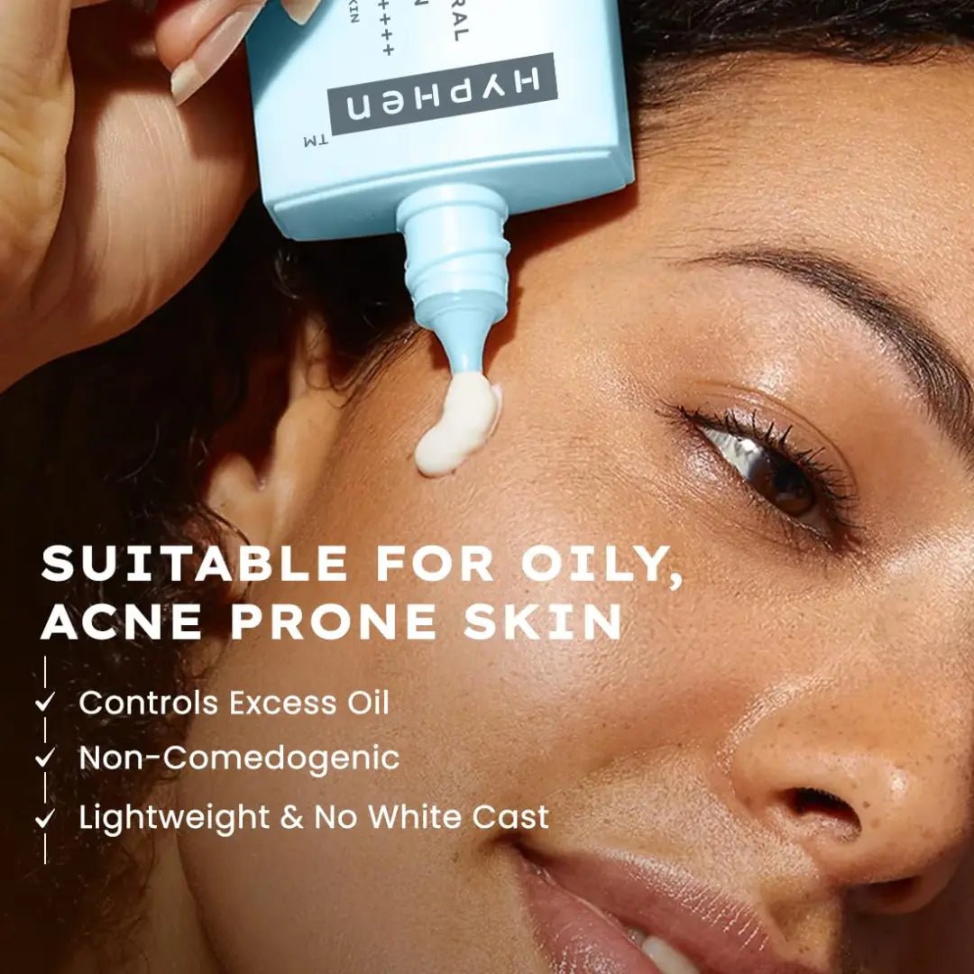 HYPENSUNMILK - Hyphen Sun Milk 100% Mineral Sunscreen Spf 50 Pa++++ Uv+ Bluelight Protection, 25% Nano Zinc Oxide | Sensitive, Acne Prone & Oily Skin, Water Resistant Sun Protect | For Women And Men - 50 Ml - Looknstyle