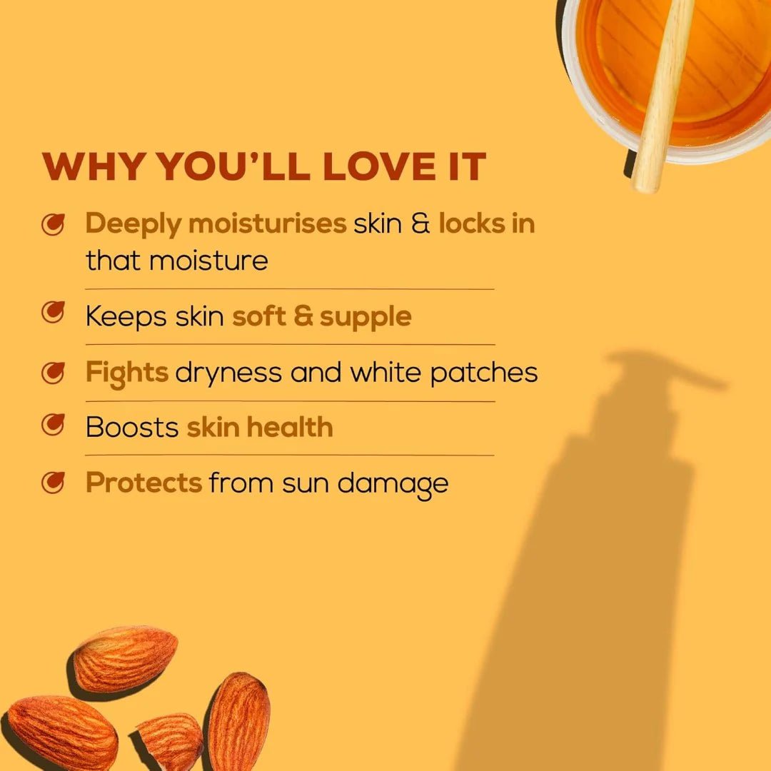 sant2 - Joy Honey & Almonds Advanced Nourishing Body Lotion (500ml) | Body Moisturizer With Vitamin E - Reduces Fine Lines, Wrinkles & Prevents Dryness | Hydrates & Retains Moisture | Suitable for Men & Women - Looknstyle