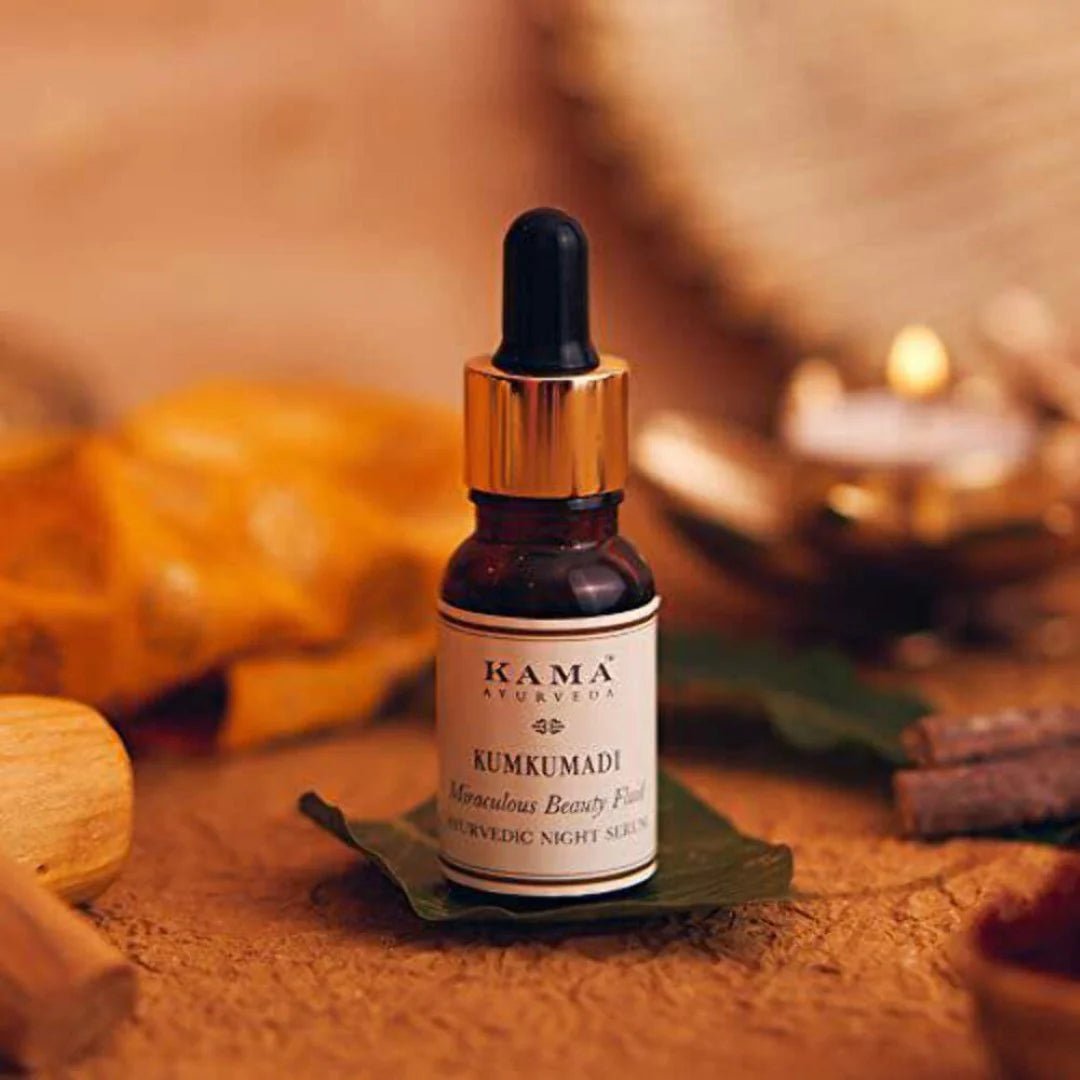 kakukufsr - Kama Ayurveda Kumkumadi Thailam Miraculous Beauty Fluid Ayurvedic Night Serum (Facial Oil) (12ml) - Looknstyle