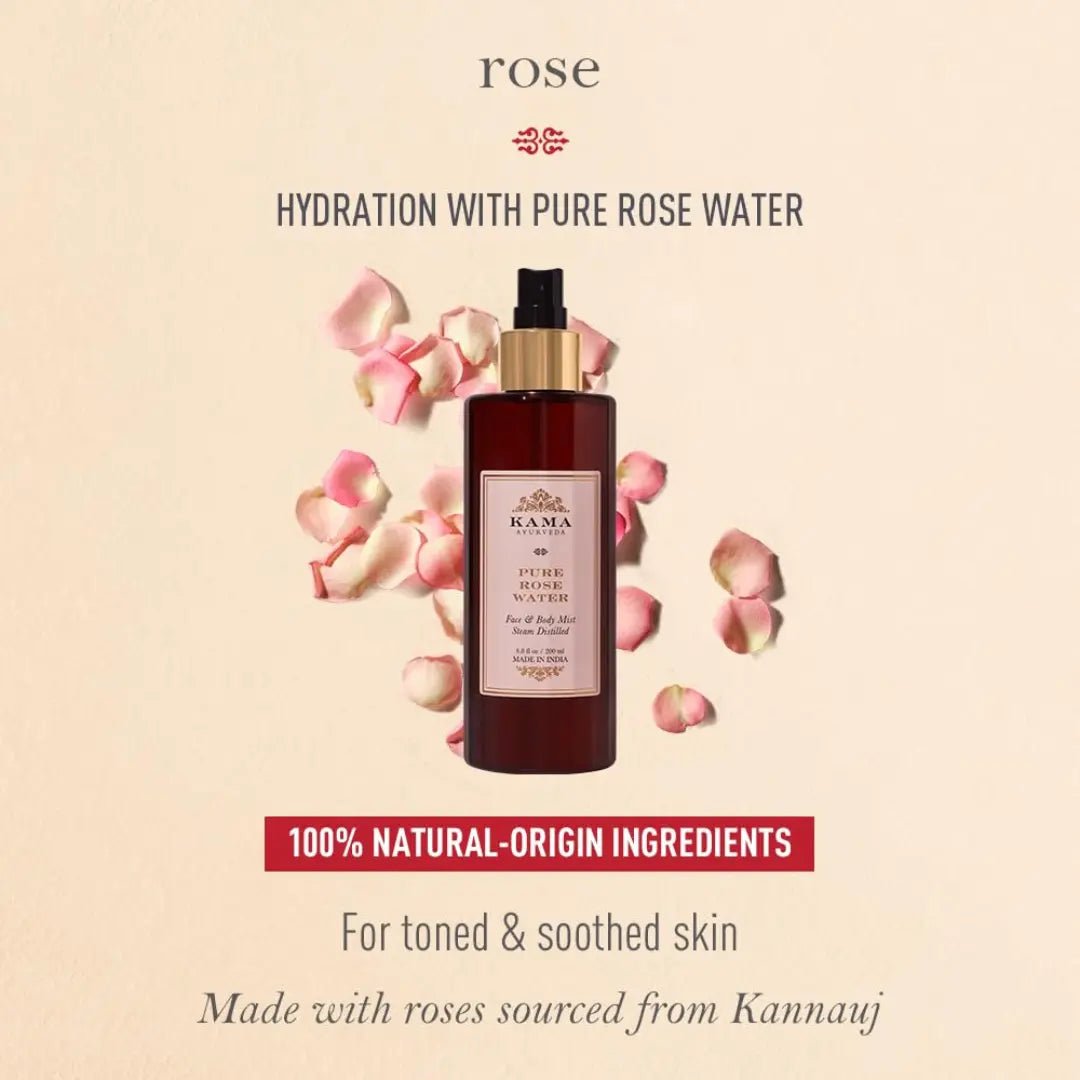 kmorwbm - Kama Ayurveda Pure Rose Water Face & Body Mist (50ml) - Looknstyle