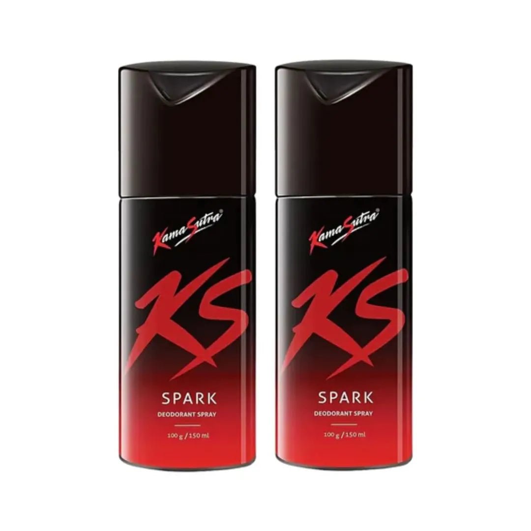 kssprk2 - Kamasutra Spark Deodorant Body Spray For Men - Looknstyle