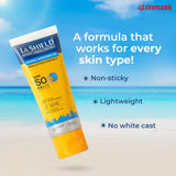 lashisun1 - La Shield Pollution Protect Mineral Sunscreen For All Skin Type Gel Spf 50, White, 50g (Pack Of 2) - Looknstyle