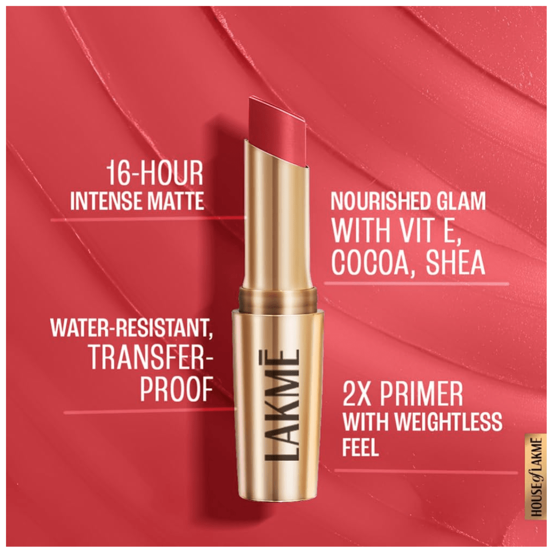 lakme mp13 peachy affair - LAKMÉ 9 TO 5 Primer + Matte Lip Color ( 13 Shades ) - Looknstyle