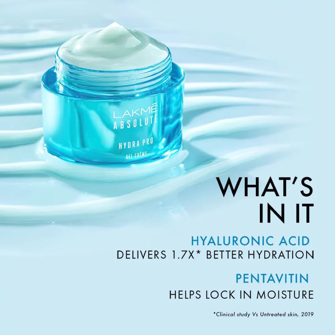 lkmhdgl - Lakme Absolute Hydra Pro Gel Crème With Hyaluronic Acid For 72H Hydration (50gm) - Looknstyle