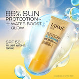 lakesun-Lakme Sun Expert Gel Sunscreen SPF 50 PA+++ (100ml)-Looknstyle