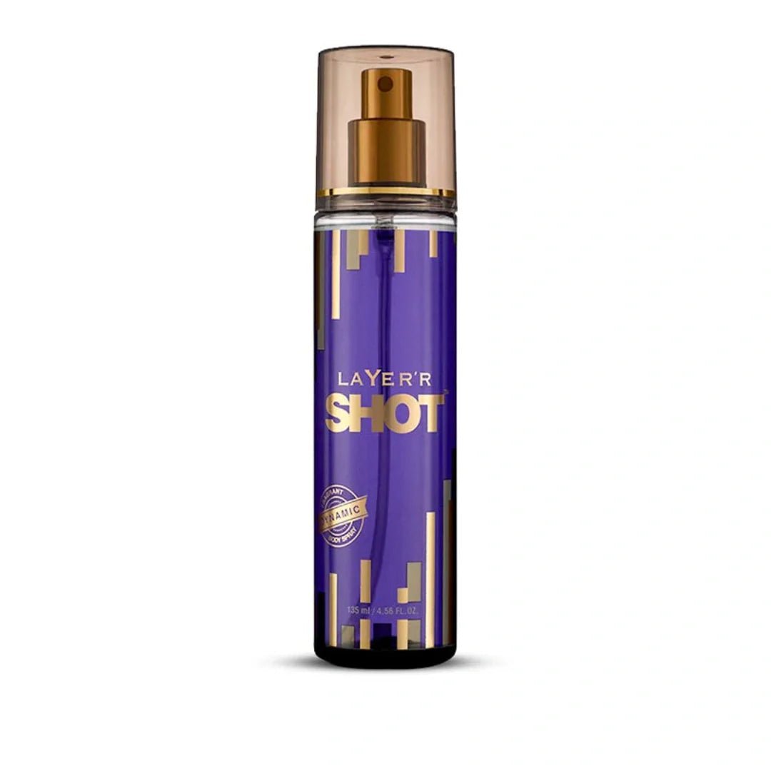 ladyde3 - Layer'r Shot Gold Dynamic Deodorant Spray For Men - 135ml (Pack of 3) - Looknstyle