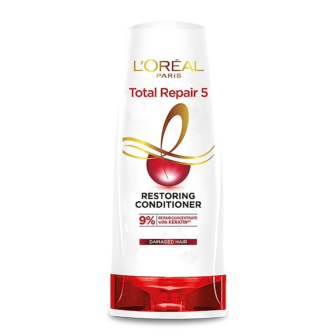 lorecondi 180 ml - L'Oreal Paris Conditioner, For Damaged and Weak Hair, With Pro - Keratin + Ceramide, Total Repair 5, 180ml - Looknstyle
