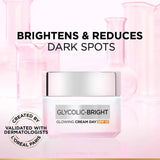 lopdacrm - L'Oreal Paris Glycolic Bright Glowing Day Cream, Overnight Brightening Cream, Glycolic Acid in Gel - Like Cream Texture, that Visbily Minimizes Spots & Reveals Glowing skin (50ml) - Looknstyle