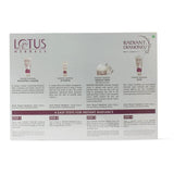 LOTUK KITS - Lotus Herbals Radiant Diamond Cellular Radiance 5 In 1 Facial Kit | With Diamon Dust & Cinnamon | For Women & Men | For All Skin Types | 170g - Looknstyle