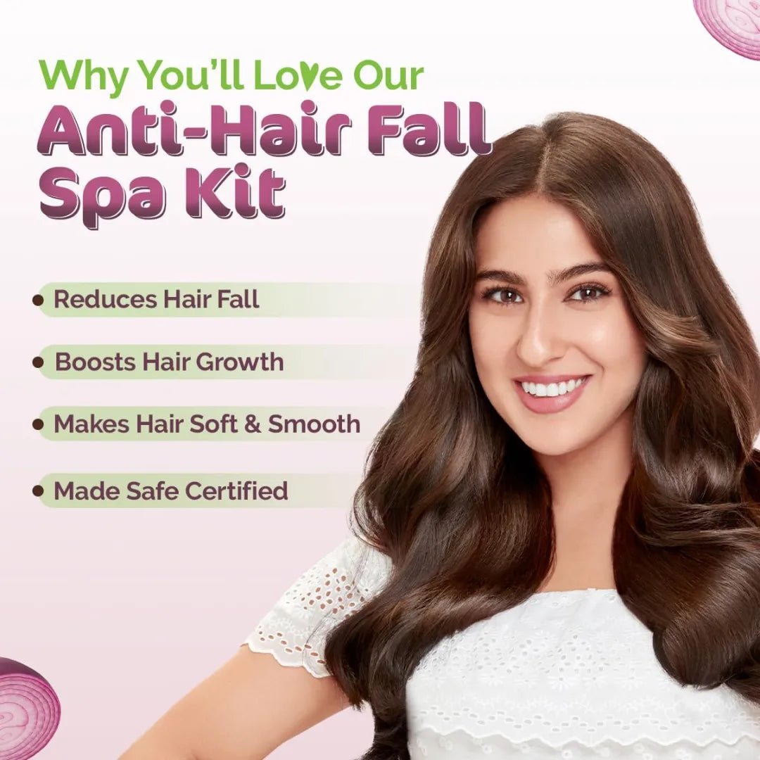 mamahshampoo150ml - Mamaearth Anti Hair Fall Spa Range Hair Care Set: Onion Shampoo 250 ml + Onion Conditioner 250 ml + Onion Hair Oil 150 ml - Looknstyle
