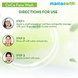 cocofw1 - Mamaearth CoCo Face Wash with Coffee and Cocoa for Skin Awakening - 100ml - Looknstyle