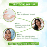 melandsh250 - Mamaearth Lemon Anti - Dandruff Shampoo - with Lemon & Ginger for Itchy & Flaky Scalp (250ml) - Looknstyle